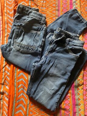 2 pair Cat & Jack Blue Denim Jeans - Classic Indigo Wash size 10